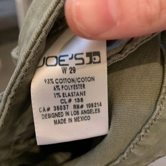 Joe's Jeans Military Green Knee Holes Skinny Ankle - Picture 8 of 10